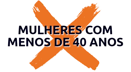 Mulheres com menos de 40 anos